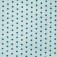 Vue de près du tissu de coton froufrou bleu turquoise à pois