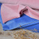 Velours jersey coton Bio rose et bleu pyjama doux