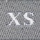 Étiquettes de taille adulte blanc sur gris XS