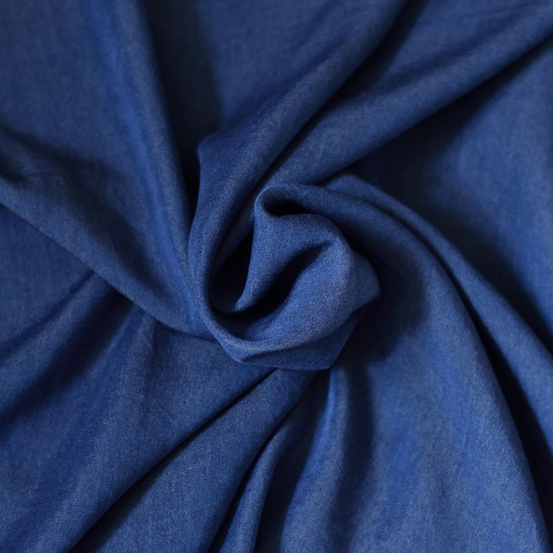 Tissu lyocell jean bleu fonce - A&A Patrons