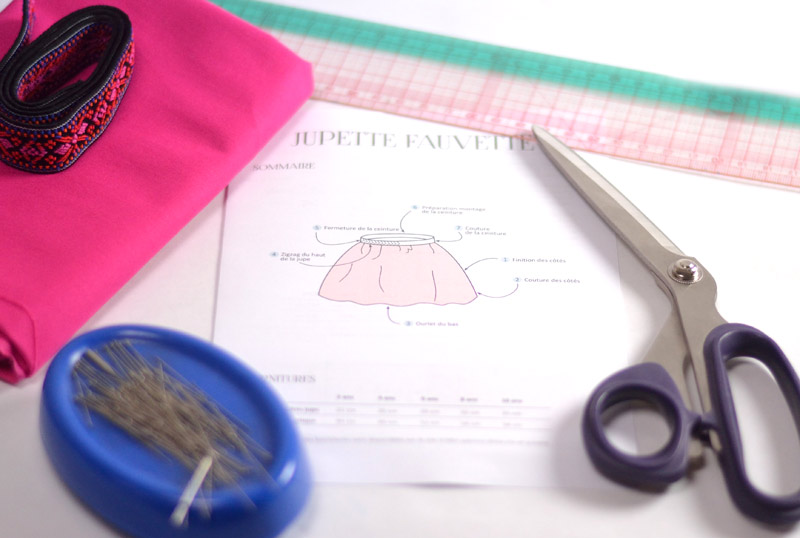 warbler girl sewing kit frou frou skirt