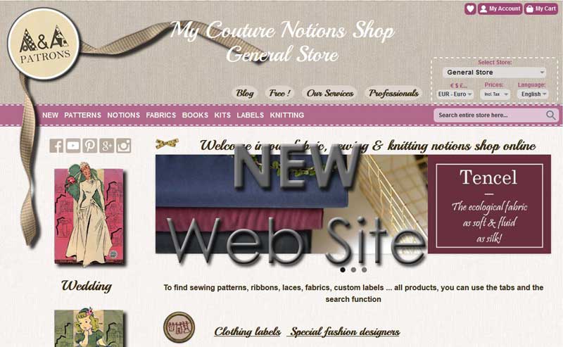 A et A patrons new website design