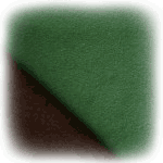 Coupon of 2.20 m green and brown reversible wool